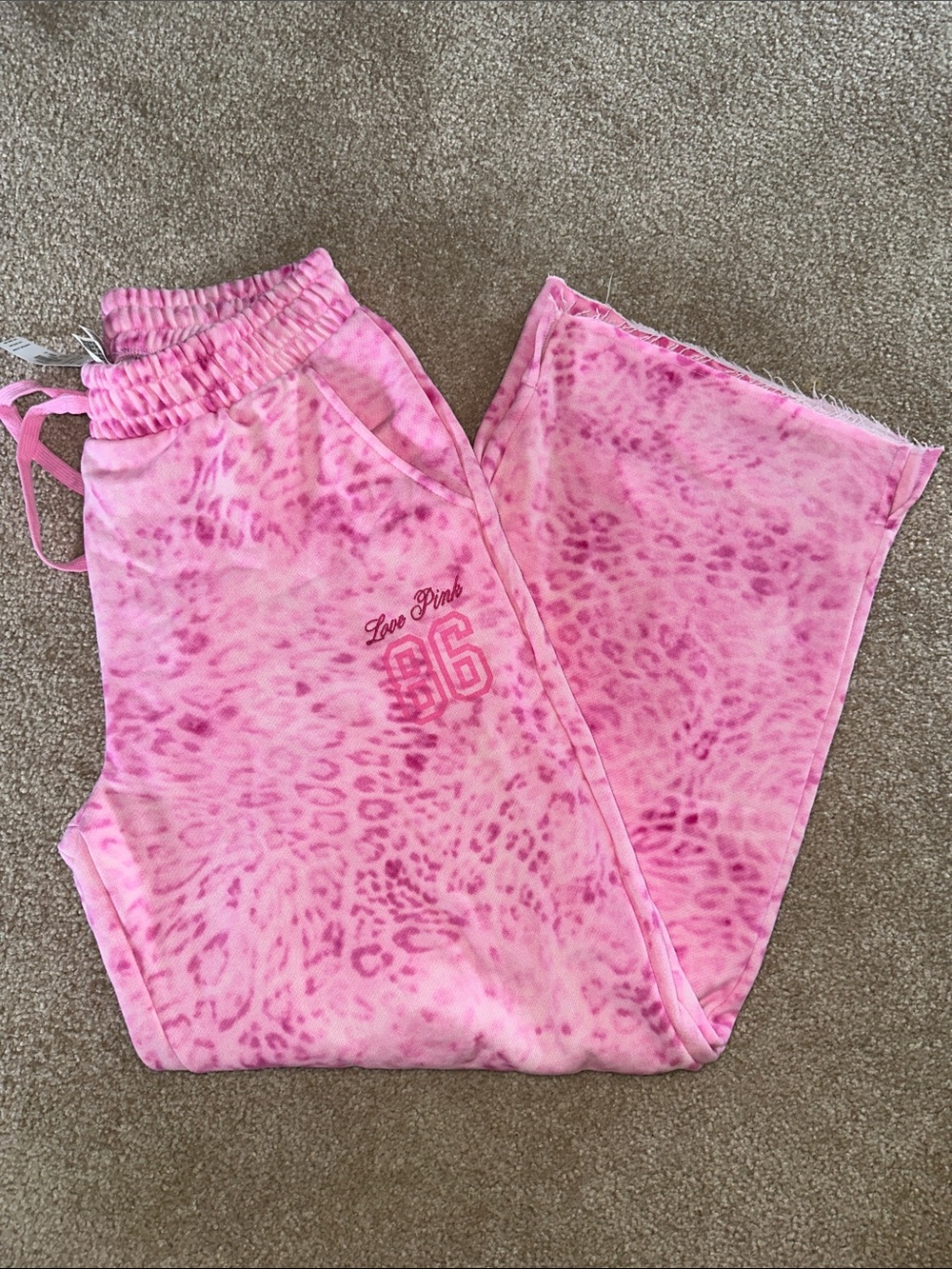PINK Victoria's Secret Pink Cheetah Sweatpants